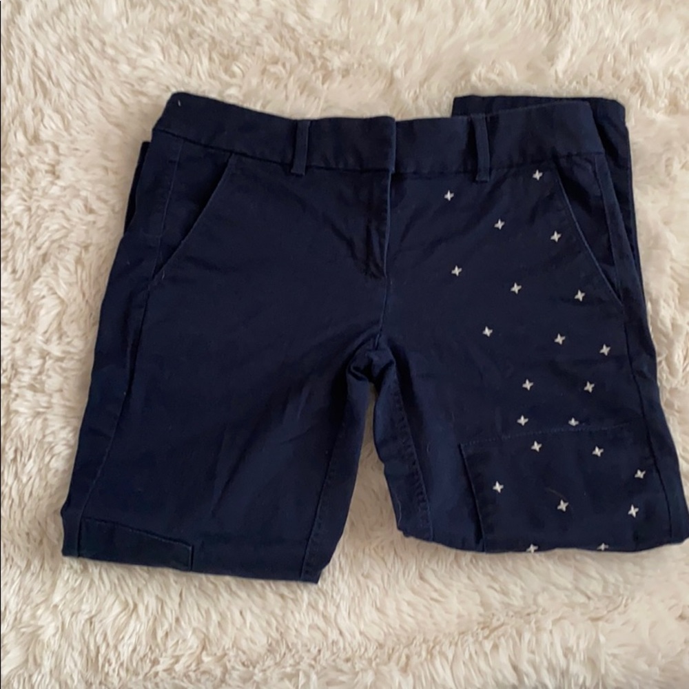 LOFT Modern Chino Crop with Embroidered Stars